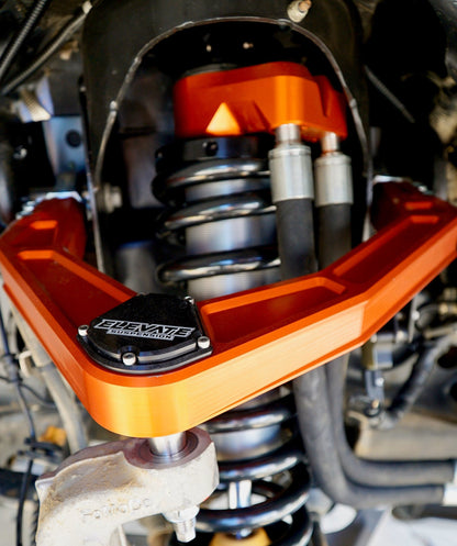 Elevate ®Fox Orange Billet Uniball UCA, 2021+ Ford Bronco 4WD