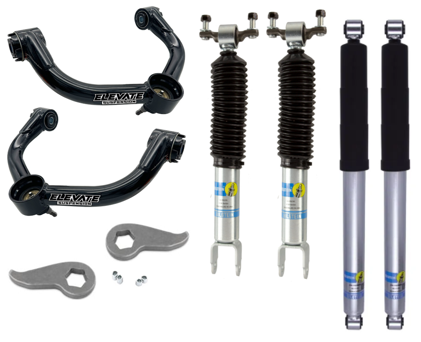 ELEVATE SUSPENSION 3" BASIC LIFT KIT WITH BILSTEIN 5100 SHOCK'S, 2020+ CHEVROLET/GMC SILVERADO/SIERRA 2500HD/3500HD 2/4WD